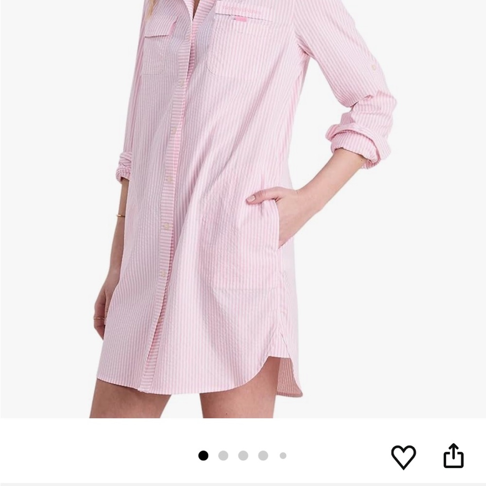 Vineyard Vines Pink Striped Dress